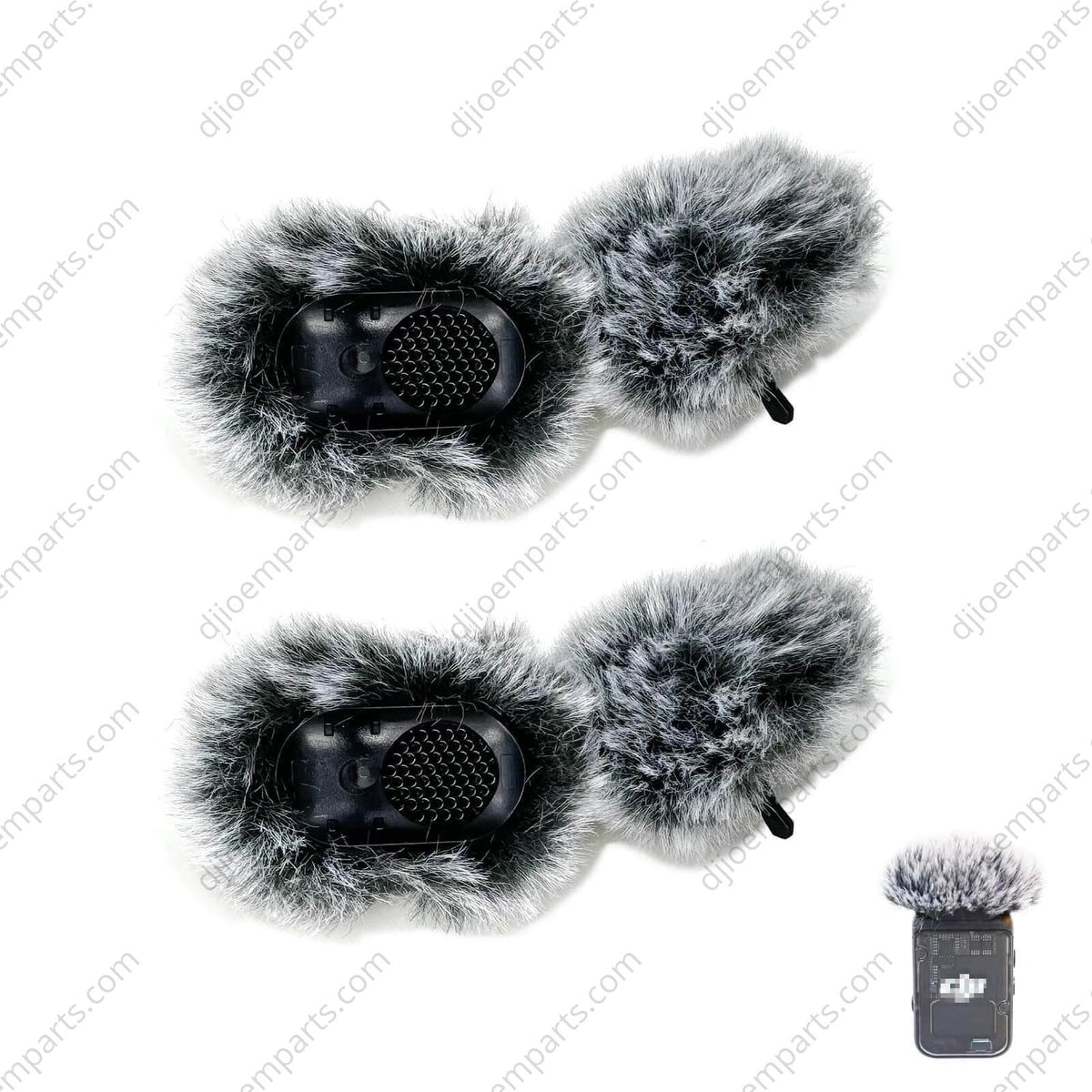 Lot De 2 Pare-brises Pour DJI Mic - Protection Anti-vent Et Anti-bruit Originale