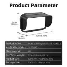 Load image into Gallery viewer, Screen Sunhood for DJI Osmo Pocket 3