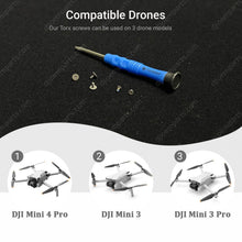 Load image into Gallery viewer, 1 Set Front Arm Pivot Screws with T5/T4 Screwdrivers for DJI Mini 3/4/5 Pro