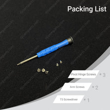 Load image into Gallery viewer, 1 Set Front Arm Pivot Screws with T5/T4 Screwdrivers for DJI Mini 3/4/5 Pro
