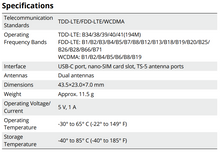 Load image into Gallery viewer, DJI Cellular Dongle 2 (TD-LTE USB Modem)