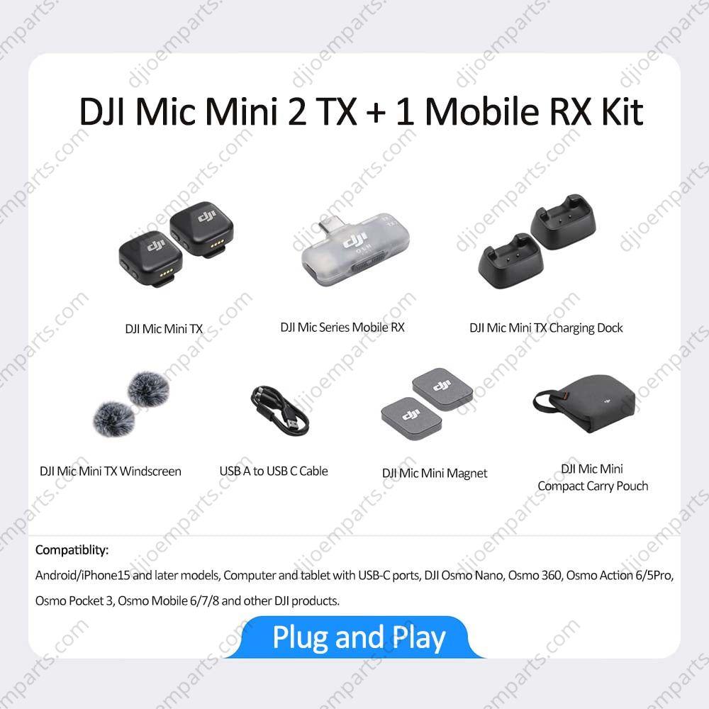 DJI Mic Mini TX and Mobile RX Kits – djioemparts