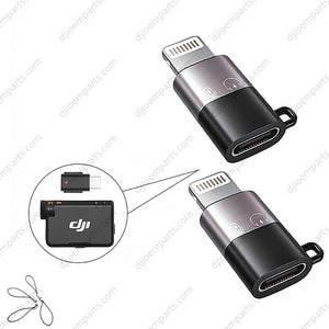 2 Pack Type-C to Lightning/Lightning to Type-C Phone Connector for
