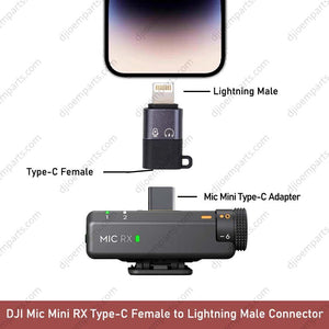 2 Pack Type-C to Lightning/Lightning to Type-C Phone Connector for