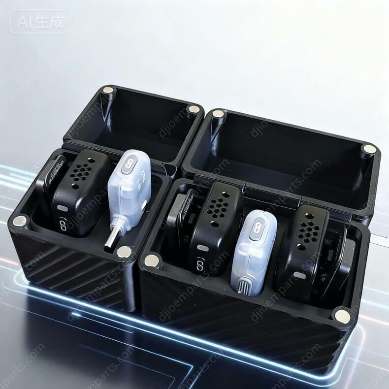 3D Printed Magnetic Charging Case for DJI Mic Mini (TX + Mobile RX
