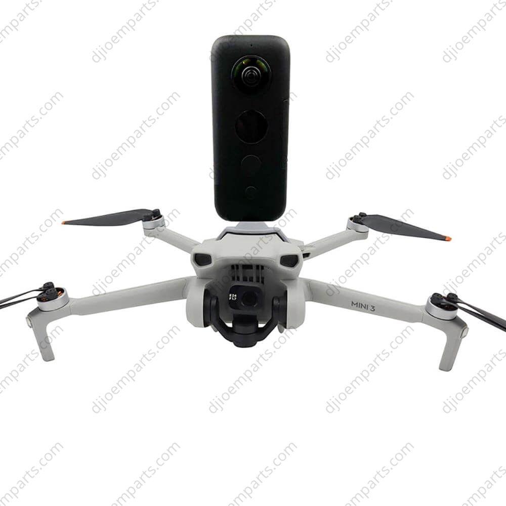 Adaptateur Support Vélo Pour Télécommande DJI Mini 4 Pro, Air 3, Mini 3 – Montage 1/4" Aluminium Argenté