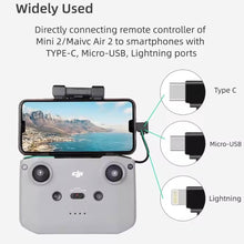 Load image into Gallery viewer, 2 pcs 15CM/30CM Phone/Tablet Cable for DJI RC-N Series Controllers