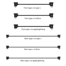 Load image into Gallery viewer, 2 pcs 15CM/30CM Phone/Tablet Cable for DJI RC-N Series Controllers