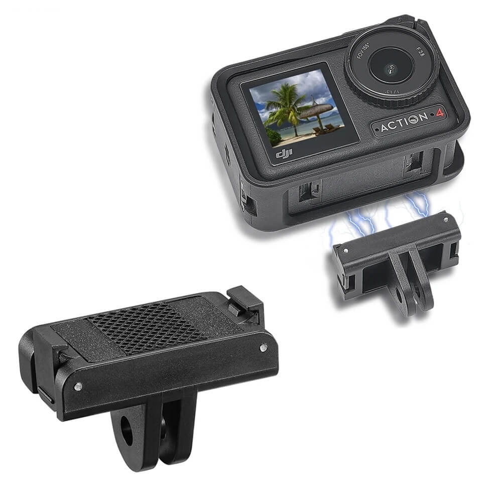 Quick-Release Magnetic Adapter Mount for OSMO Action 3/4/5 Pro, Osmo 360