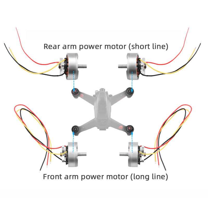 DJI FPV - Moteur câble Long - Drone Parts Center