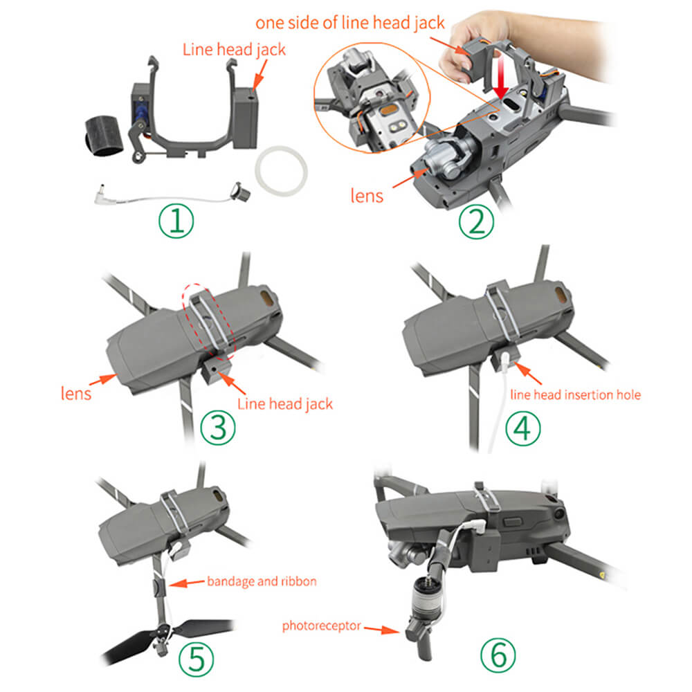 ▷ Airdrop Device for Mavic 2 Pro Drone Accessories » WikDrone