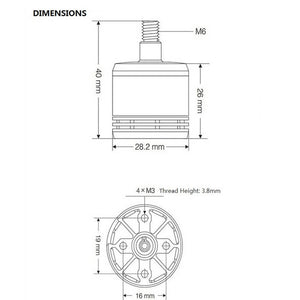 2312A CW/CCW Motor for Phantom 3 Pro/Adv/St/SE/4K