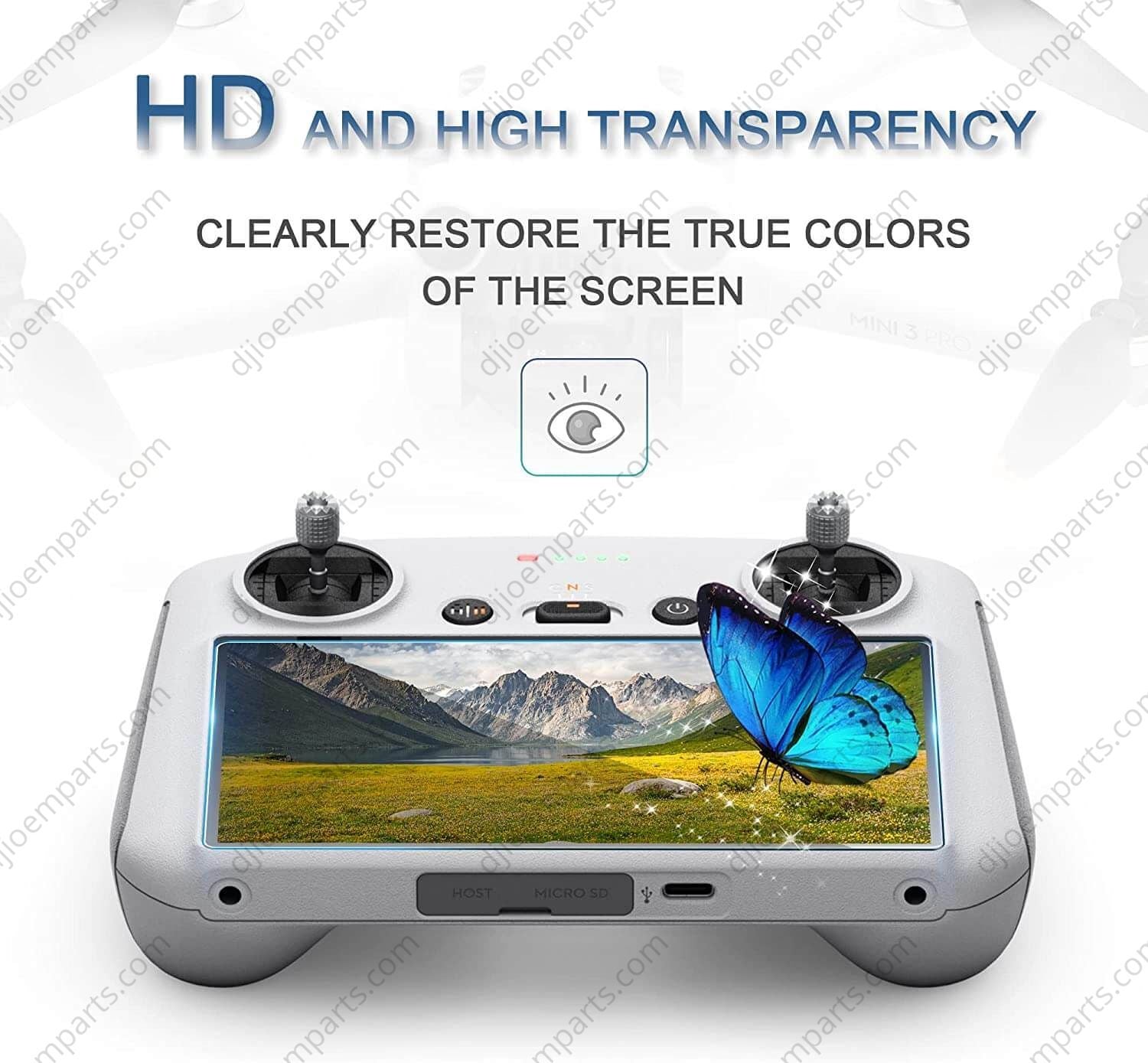 Startrc 2 PCS 9H 2,5D Fil en verre trepé pour DJI ini 3 Pro télécoande Startrc 2 PCS 9H 2,5D Fil en verre trepé pour DJI ini 3 Pro télécoande