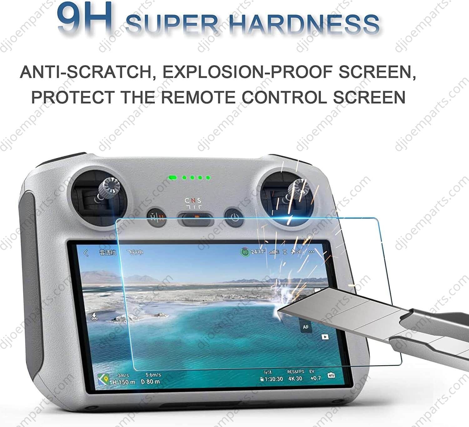 GAEKOL 2-Pack Tempered Glass Screen Protector For DJI RC Plus Controller - 9H Hardness