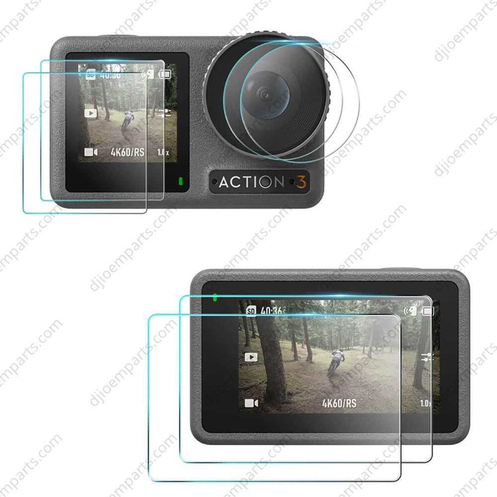 2 Pack Screen and Lens Protective Film for OSMO Action 3